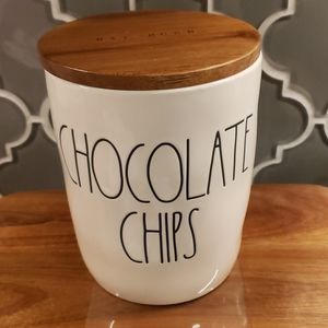 Rae Dunn CHOCOLATE CHIPS cellar